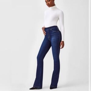 SPANX Indigo Wide Leg Jeans